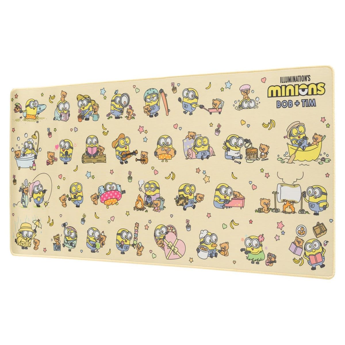 Image produit Tapis de souris XL Minions Bob et Tim 80 x 35 cm