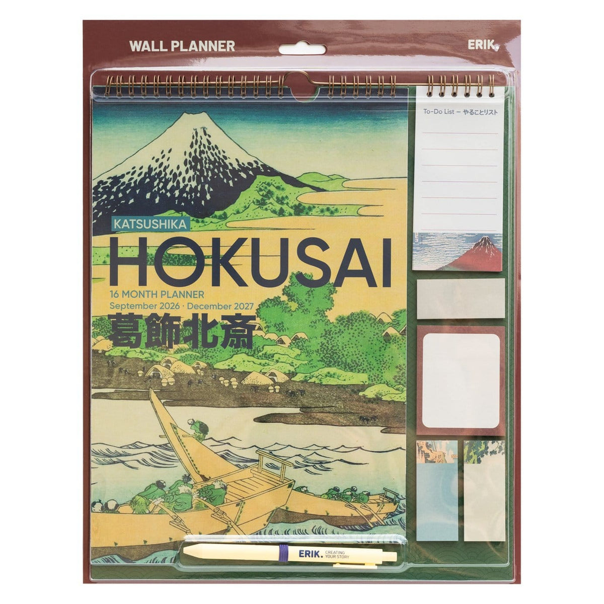 Image produit Planificateur mural Hokusai 2026/27 30 x 34 cm