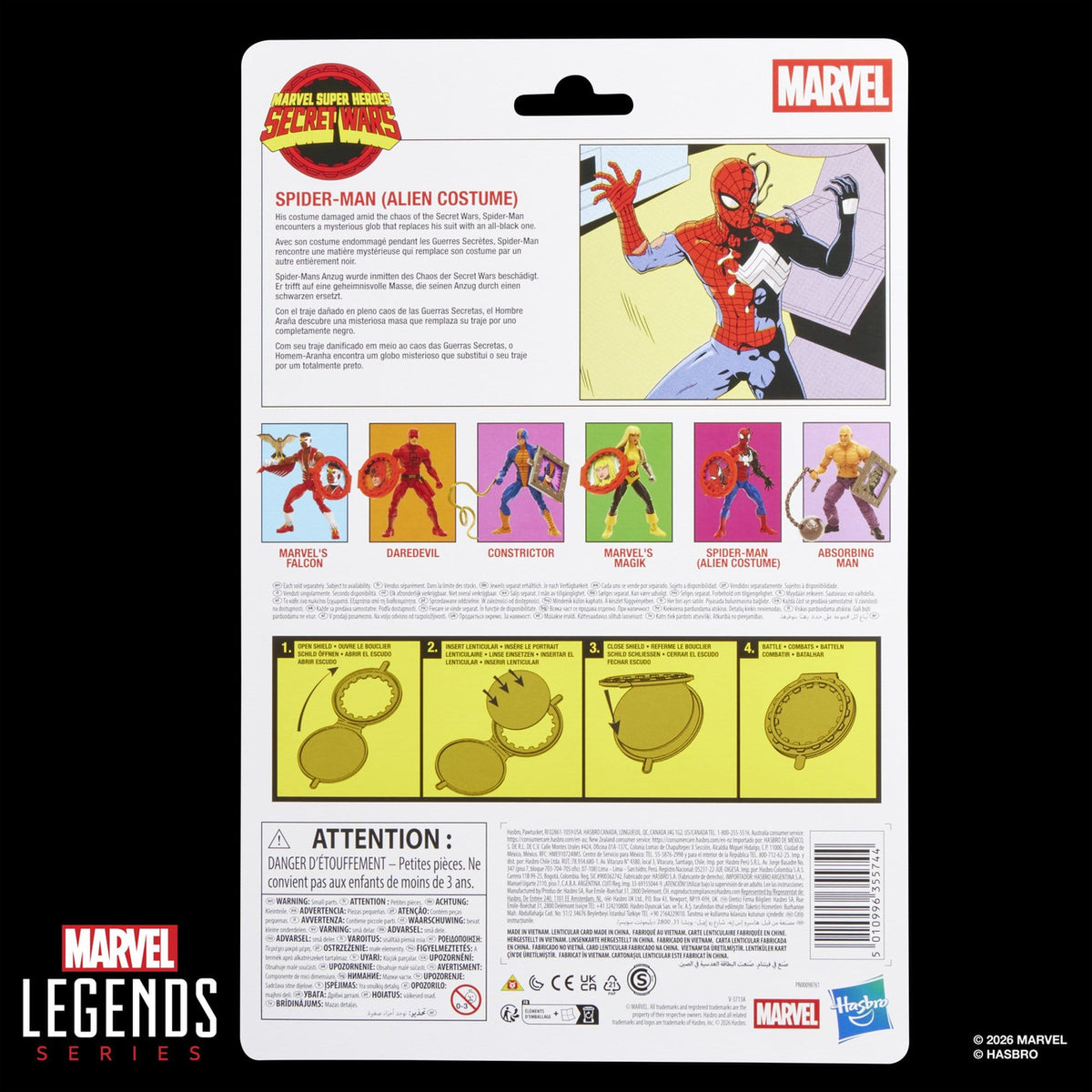 Productafbeelding Secret Wars Marvel Legends Actiefiguur Spider-Man (Alien