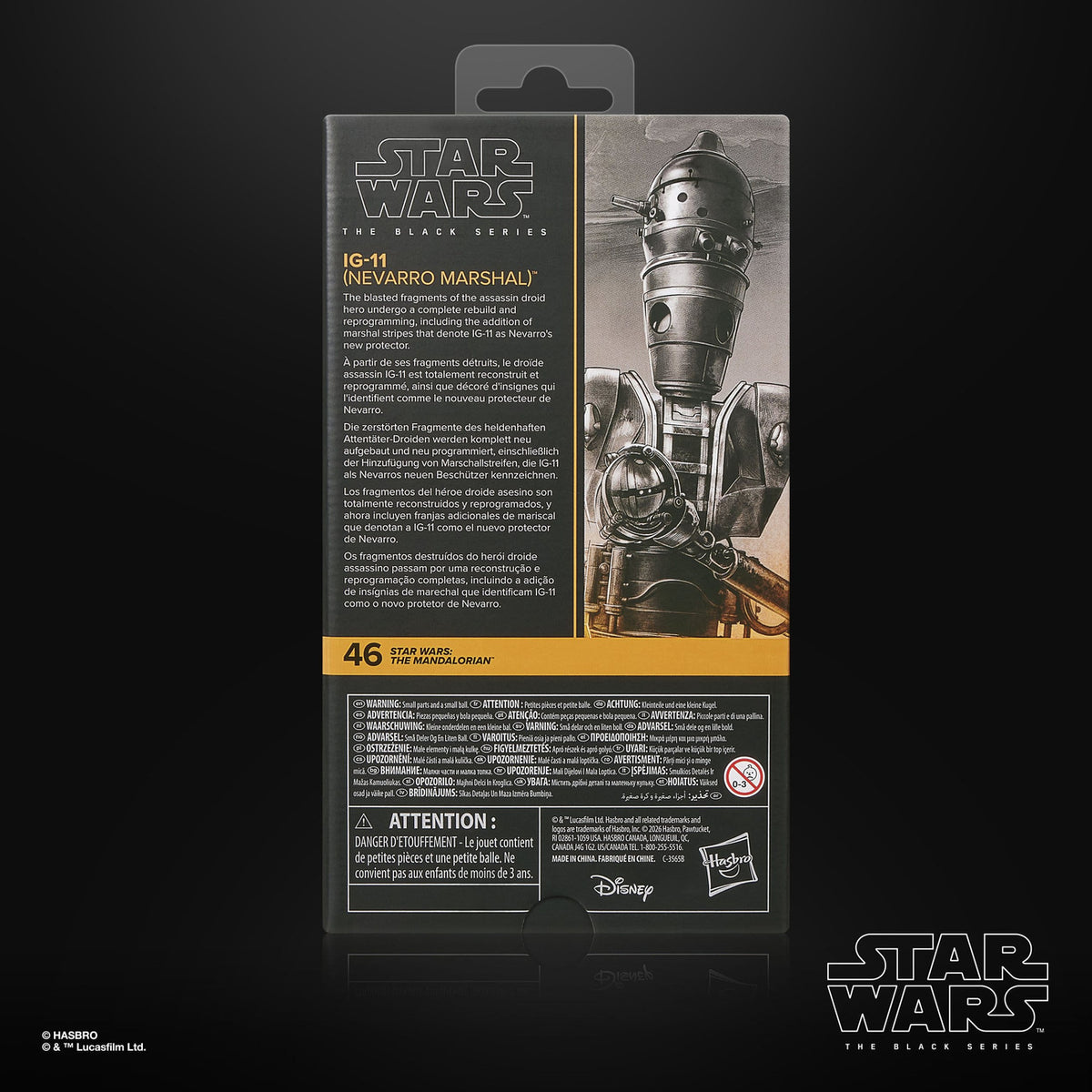 Image produit Star Wars : The Mandalorian Figurine d'action Black Series IG-11