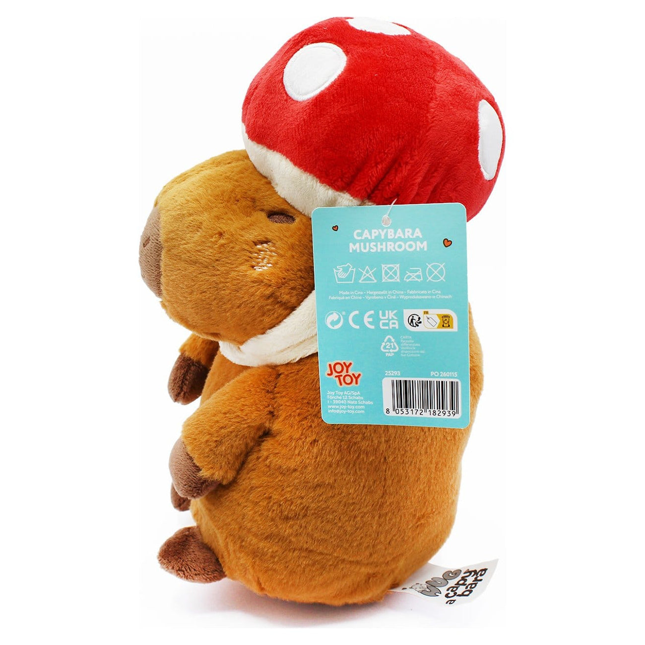 Productafbeelding Capybara Mushroom knuffelfiguur 23 cm
