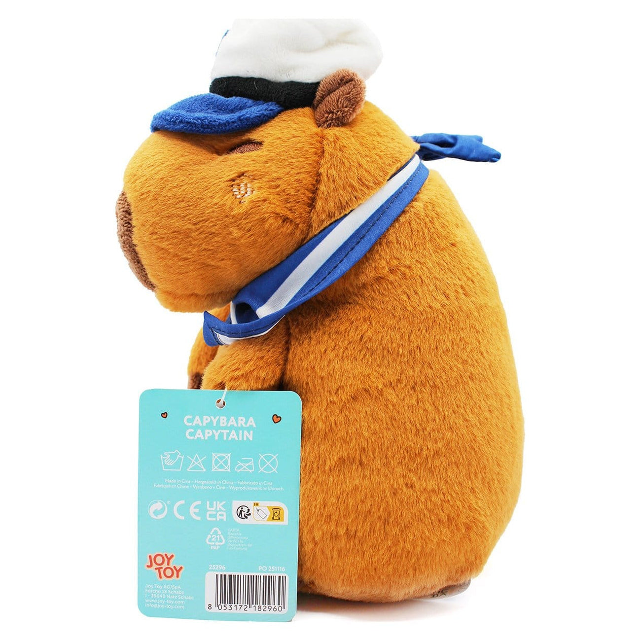 Productafbeelding Capybara Capy Captain pluche figuur 23 cm