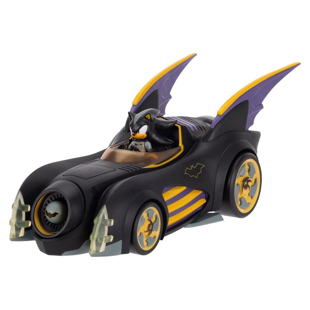 Produktbild DC x Sonic - The Hedgehog Actionfigur mit Fahrzeug Shadow