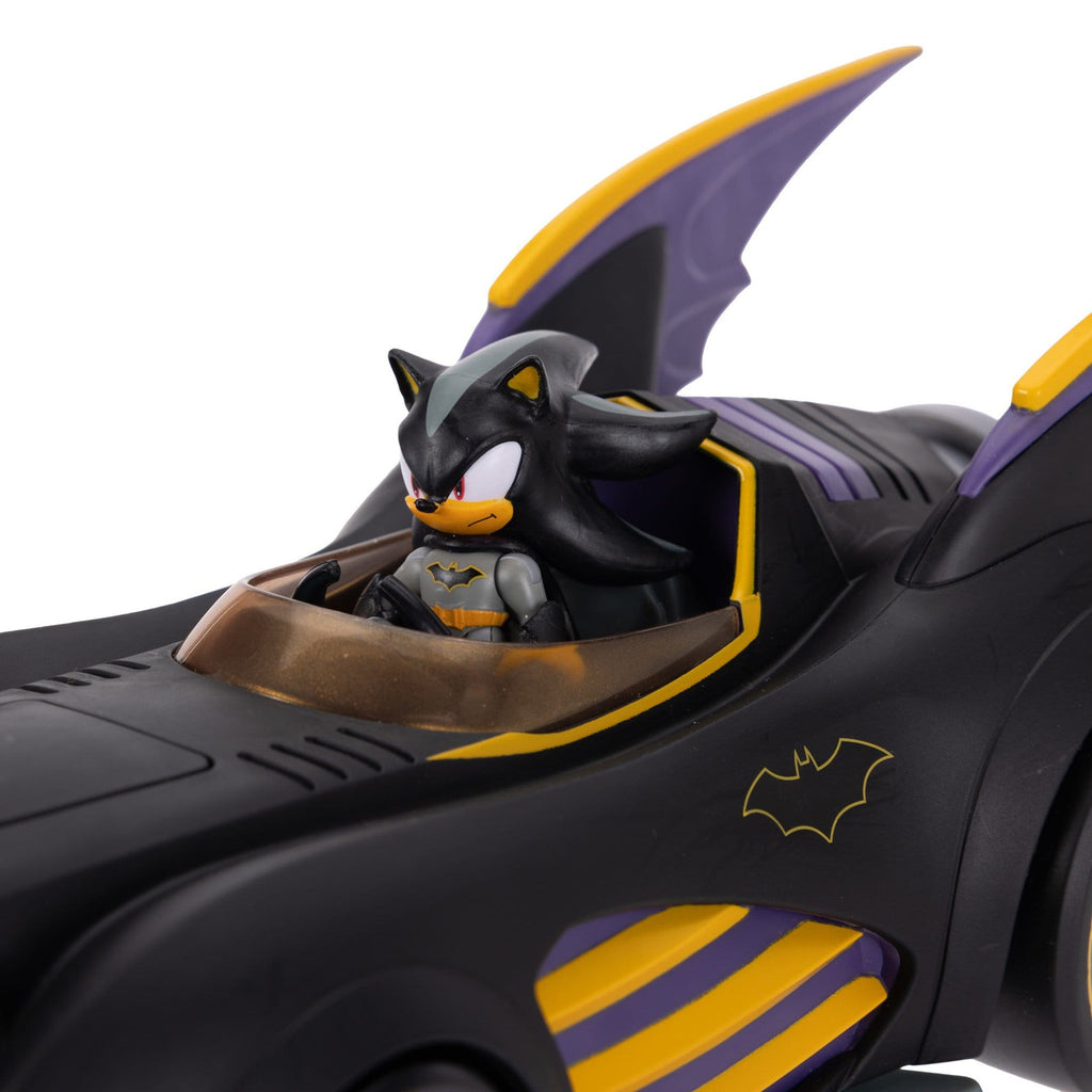 Produktbild DC x Sonic - The Hedgehog Actionfigur mit Fahrzeug Shadow