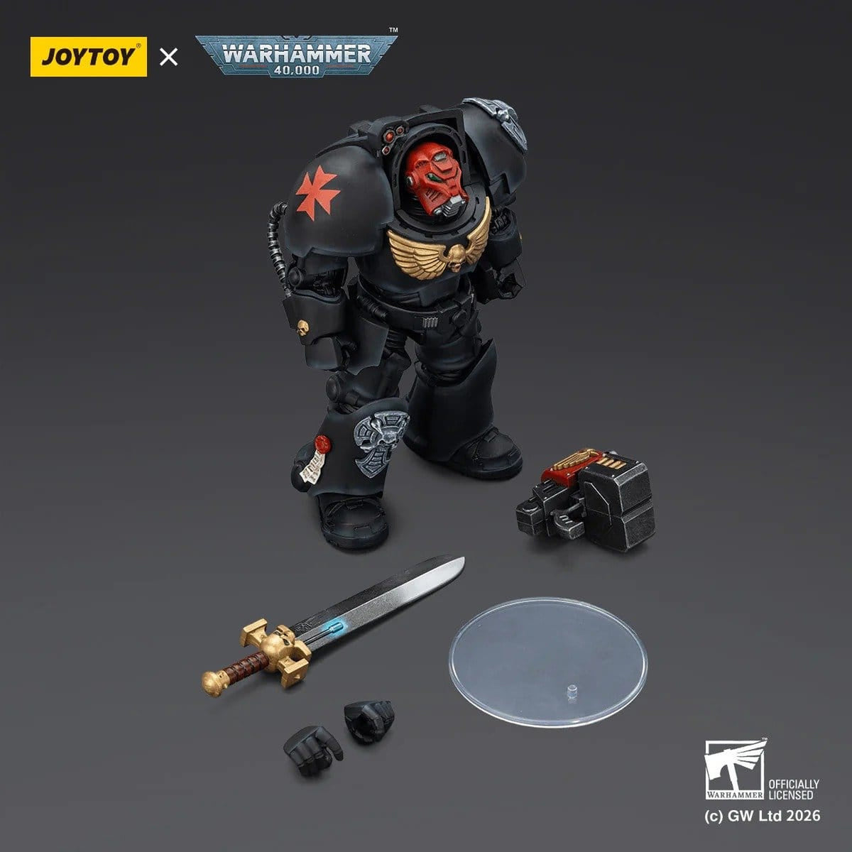 Productafbeelding Warhammer 40.000 Black Templars Terminator 1 Actiefiguur