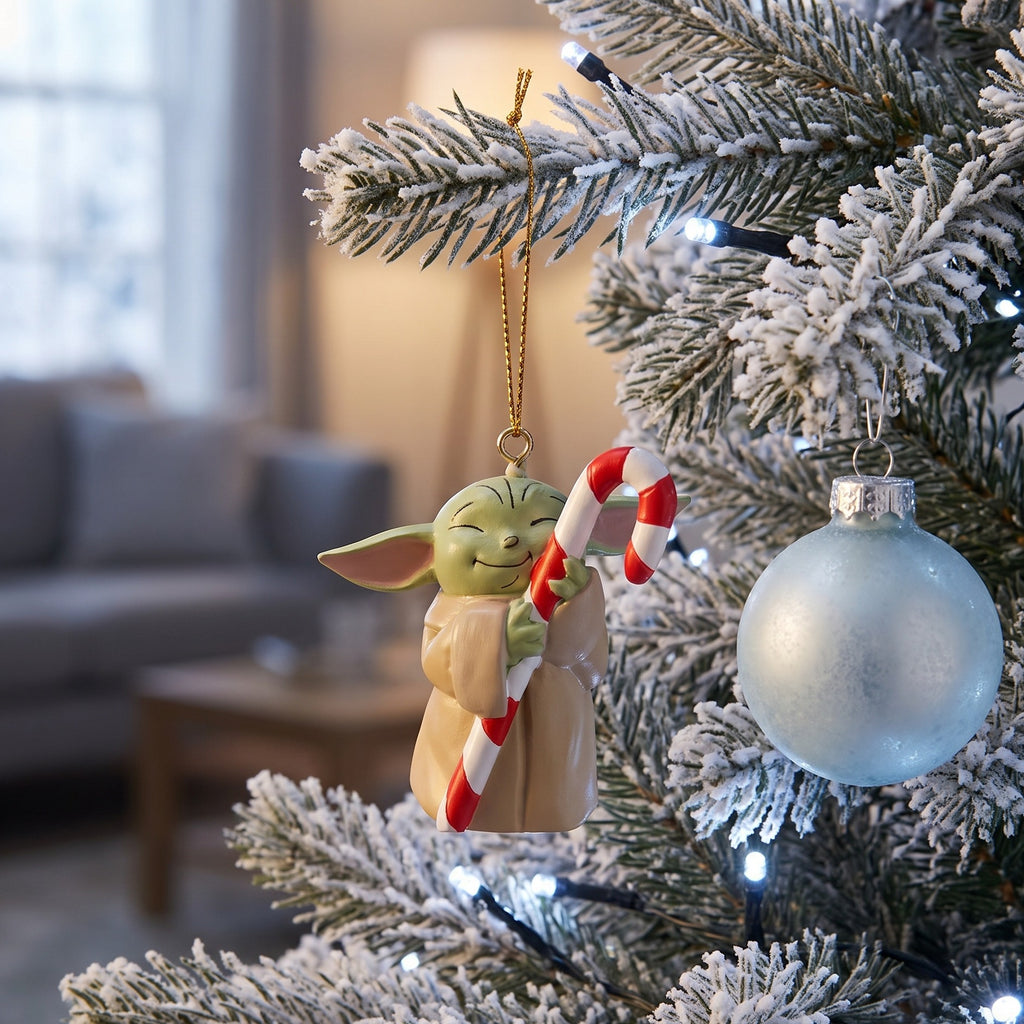 Productafbeelding Grogu Candy Cane Kerstboomversiering - Star Wars The Mandalorian