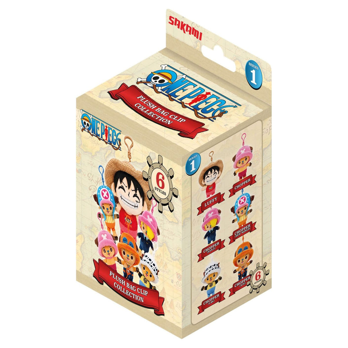 Image produit Porte-clés mystère clip de sac en peluche One Piece