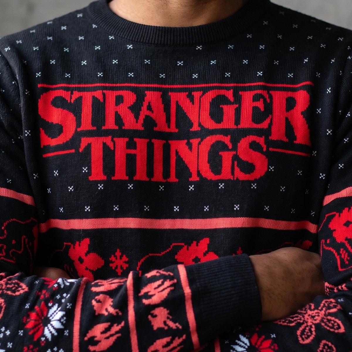Image produit Stranger Things - Pull en maille Demogorgon