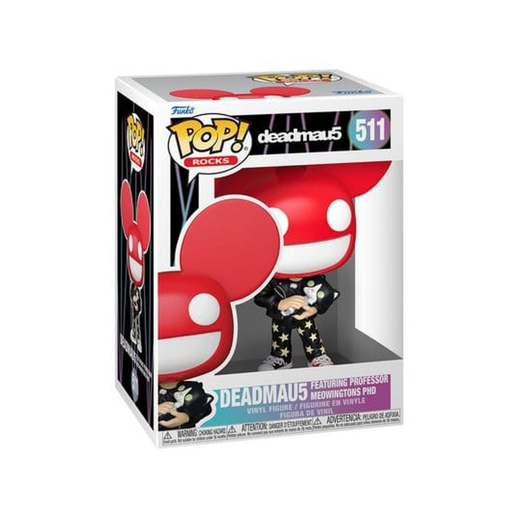 Productafbeelding Deadmau5 POP! Rocks vinyl figuur Deadmau5 met kat 9 cm