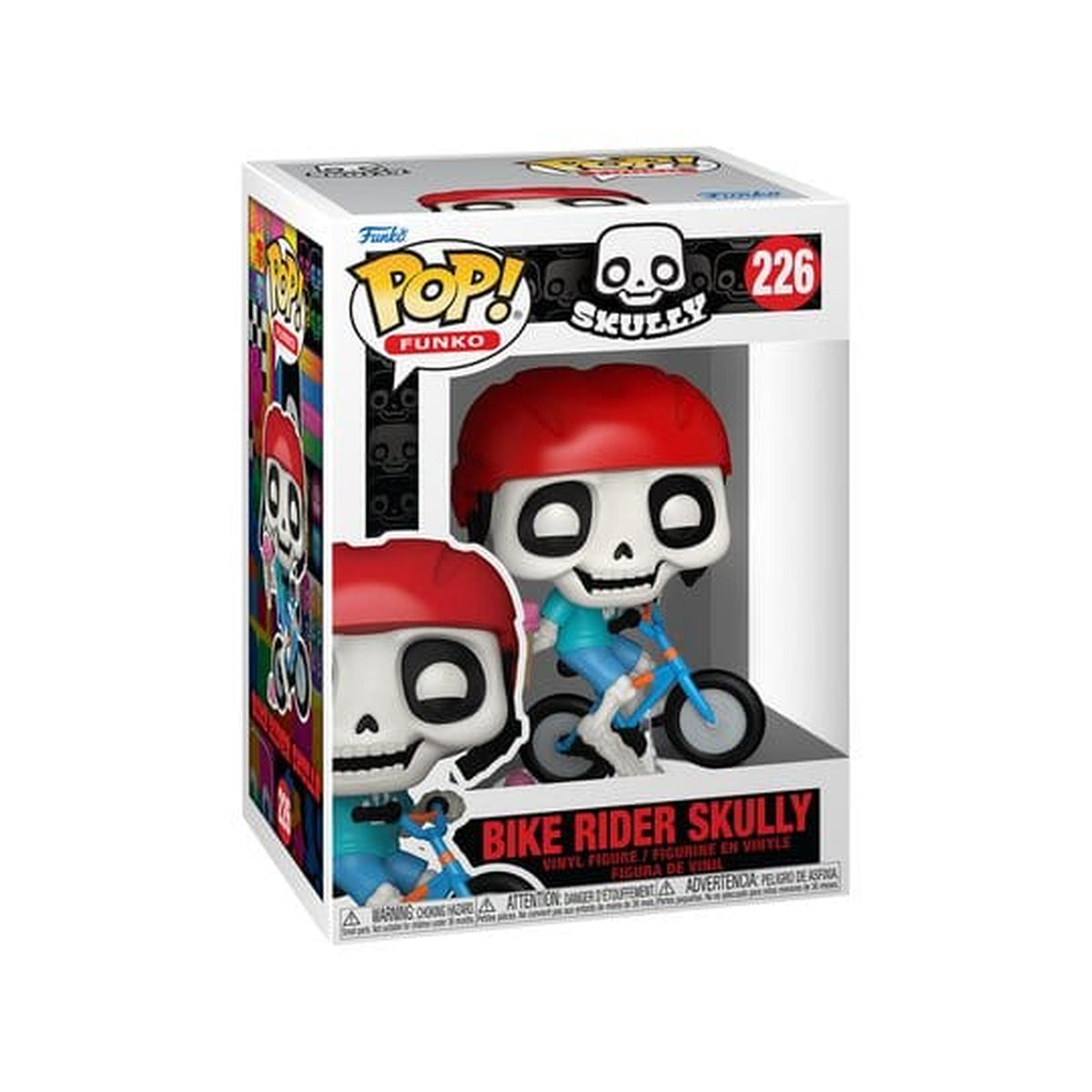 Image produit Figurine en vinyle Funko Legacy POP! Icons Bike Rider Skully 9 cm