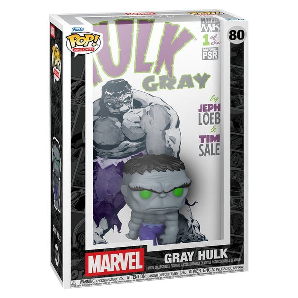 Image produit Marvel POP! Comic Covers Figurine en vinyle Gray Hulk 9 cm