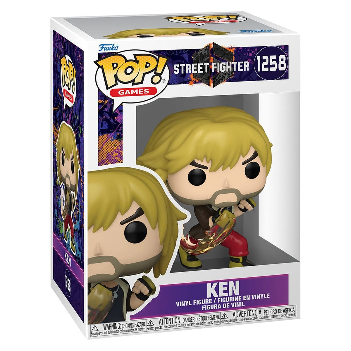 Image produit Figurine vinyle POP! Games Street Fighter 6 Ken 9 cm