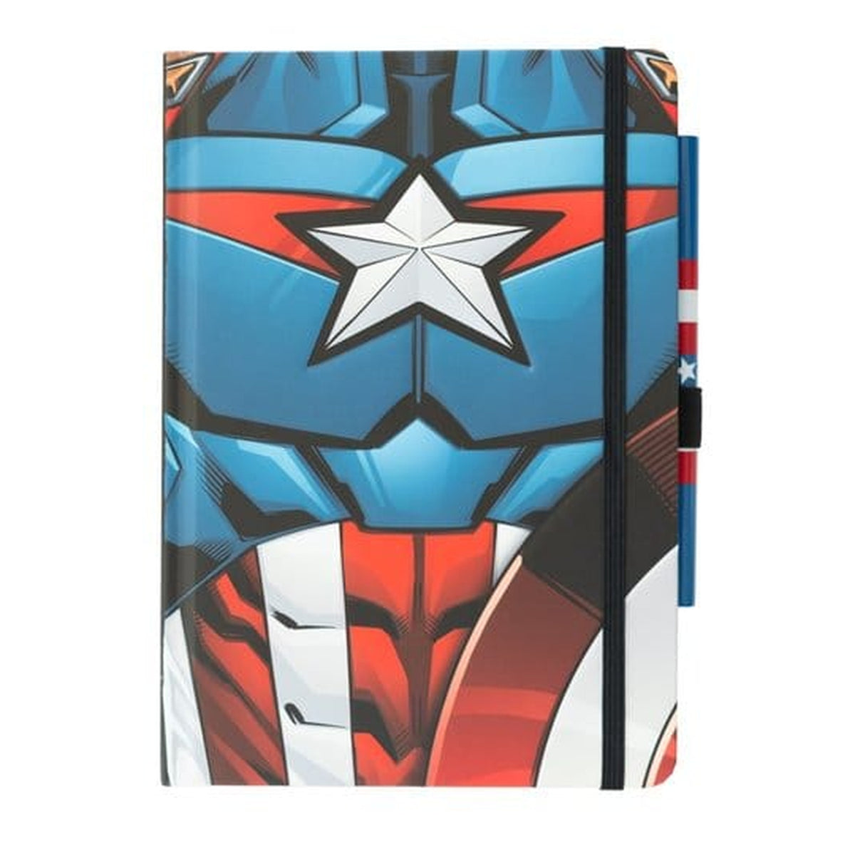Image produit Carnet premium Marvel Captain America avec stylo Uniform
