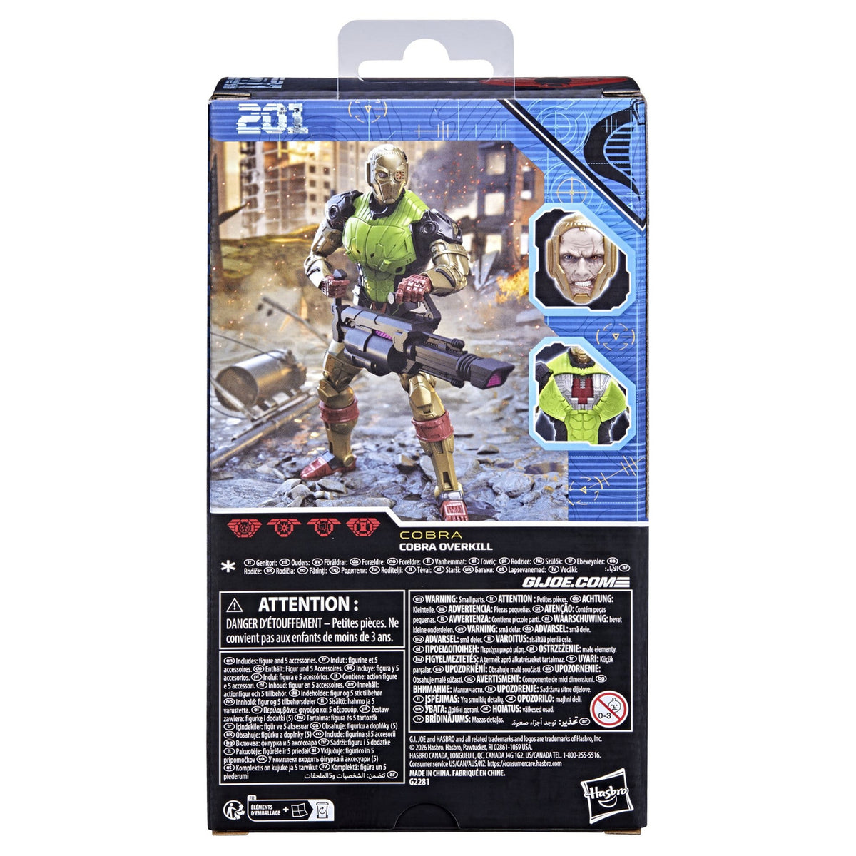 Produktbild G.I. Joe Classified Series Actionfigur #201 Cobra Overkill