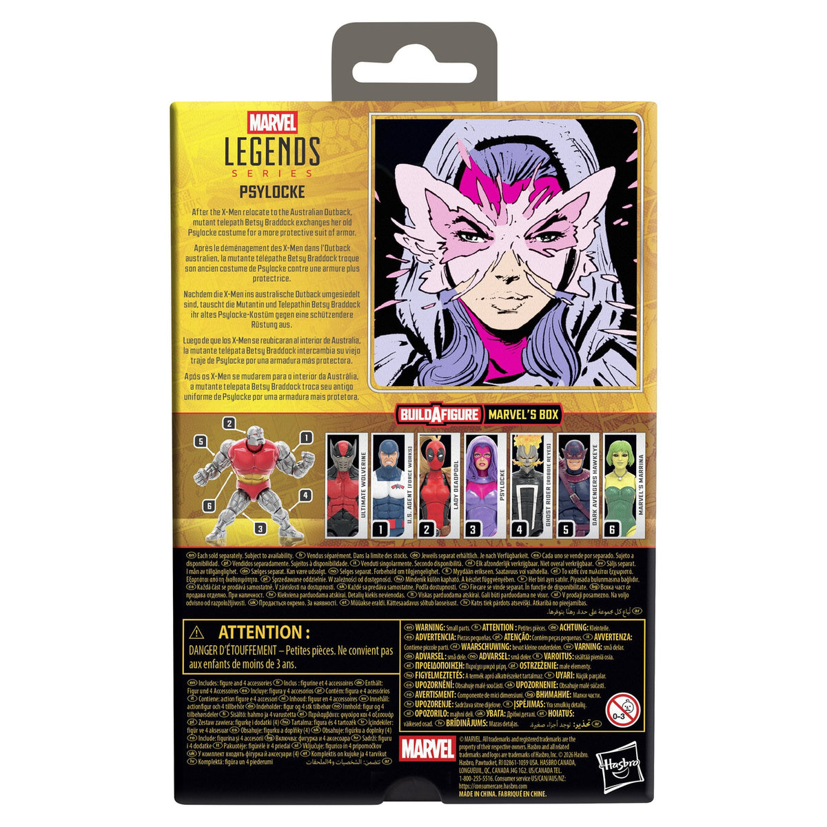 Produktbild Marvel Legends Actionfigur Psylocke (BAF: Marvel's Box) 15