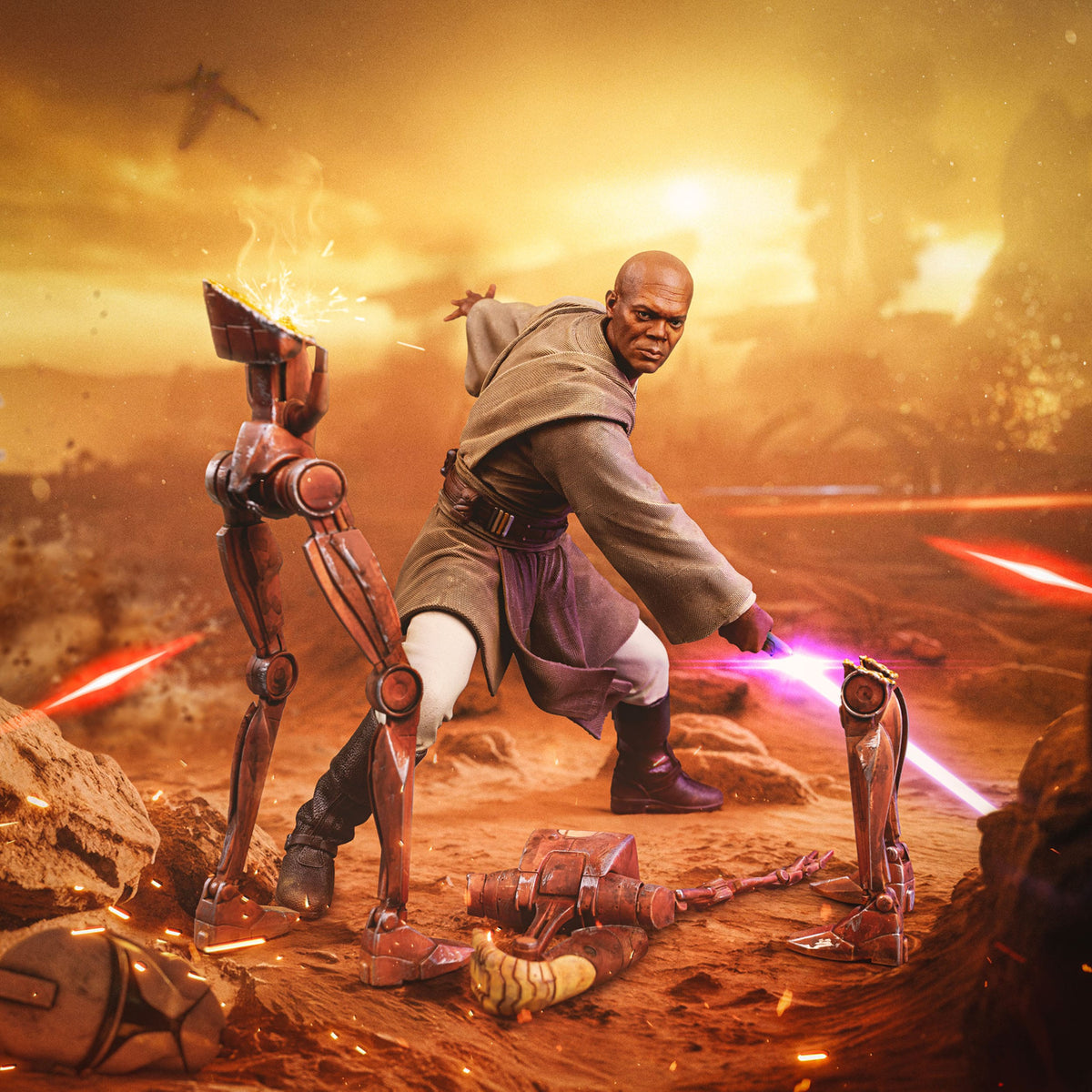 Produktbild Star Wars Art Scale Statue 1/10 Mace Windu 18 cm