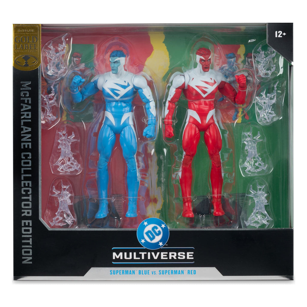 Produktbild DC Multiverse Actionfiguren 2er-Pack Superman Blue vs.