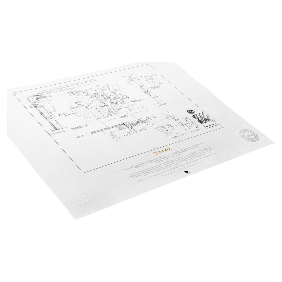 Produktbild Der Herr der Ringe Bauplan Kunstdruck Beutelsend 59 x 42 cm