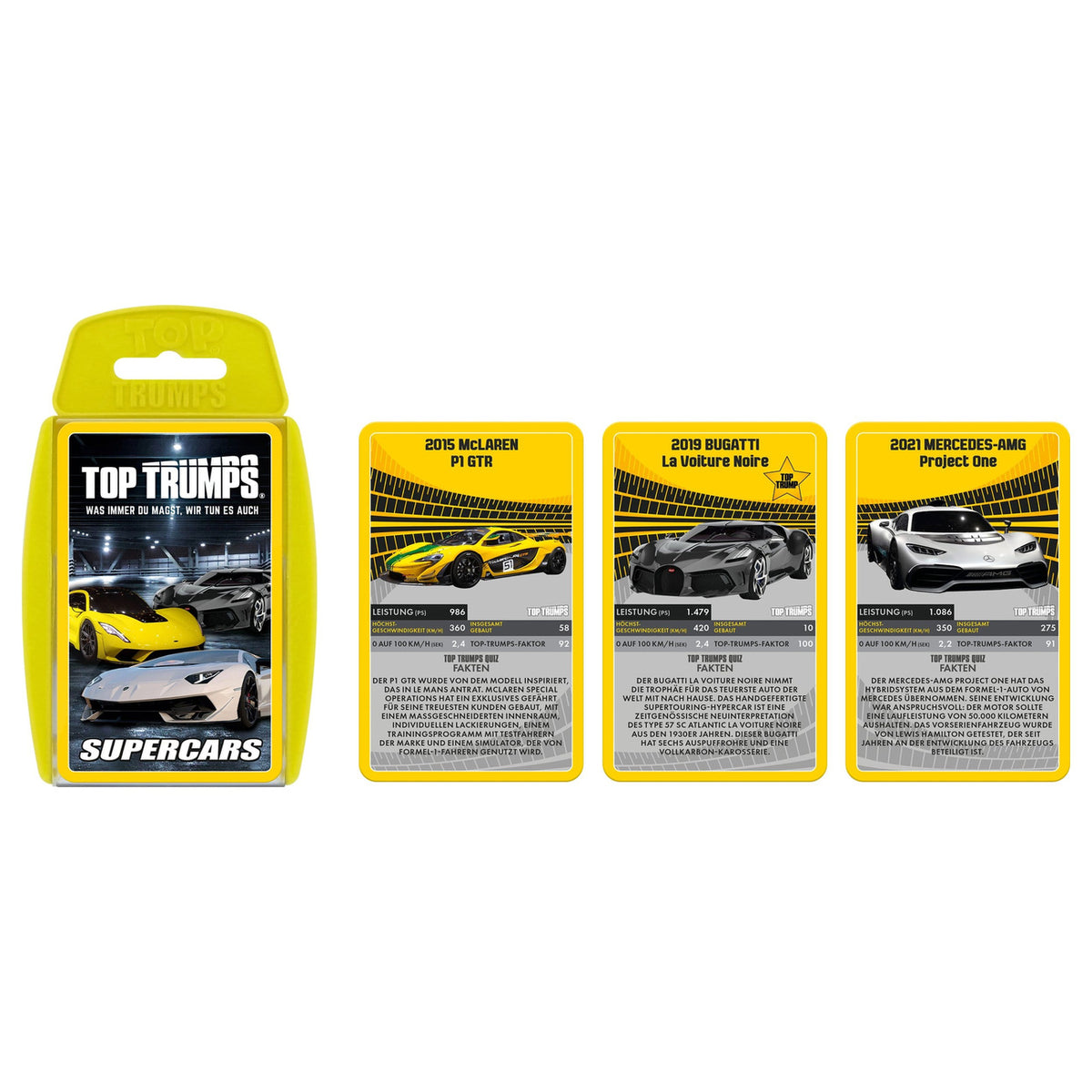 Produktbild Super Cars Kartenspiel Top Trumps *Deutsche Version*