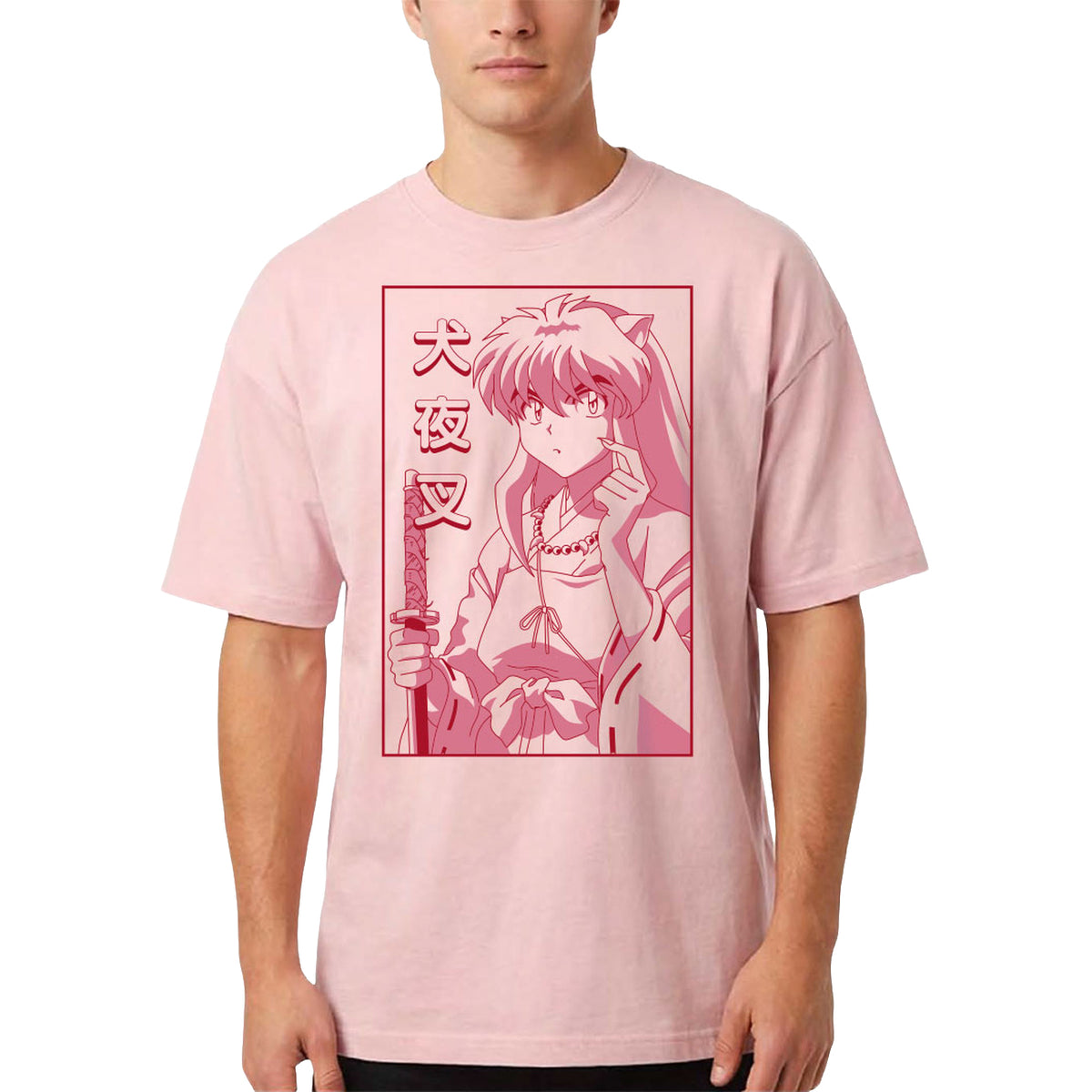 T-shirt personnage pour les fans d'Inu Yasha rose