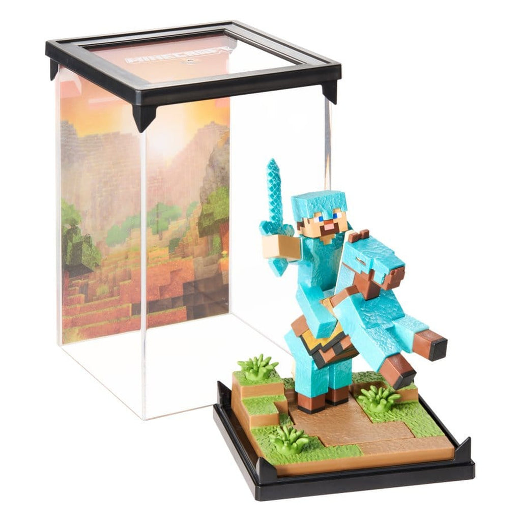 Produktbild Minecraft – Diamond Armor Steve auf Pferd Figur