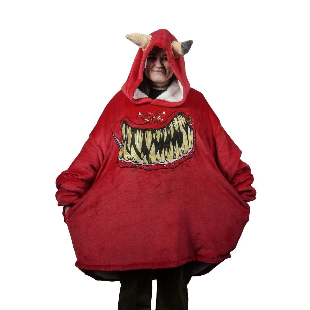 Image produit Warhammer 40 000 - Sweat à capuche oversize Squig rouge
