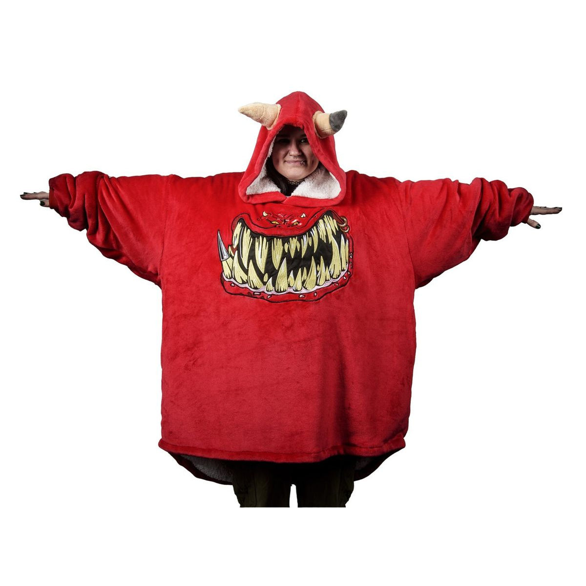 Image produit Warhammer 40 000 - Sweat à capuche oversize Squig rouge