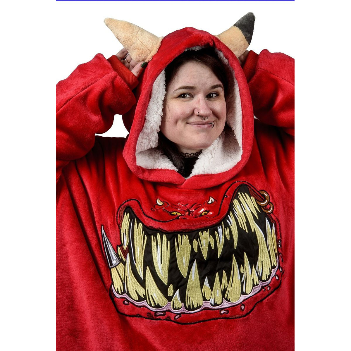 Image produit Warhammer 40 000 - Sweat à capuche oversize Squig rouge