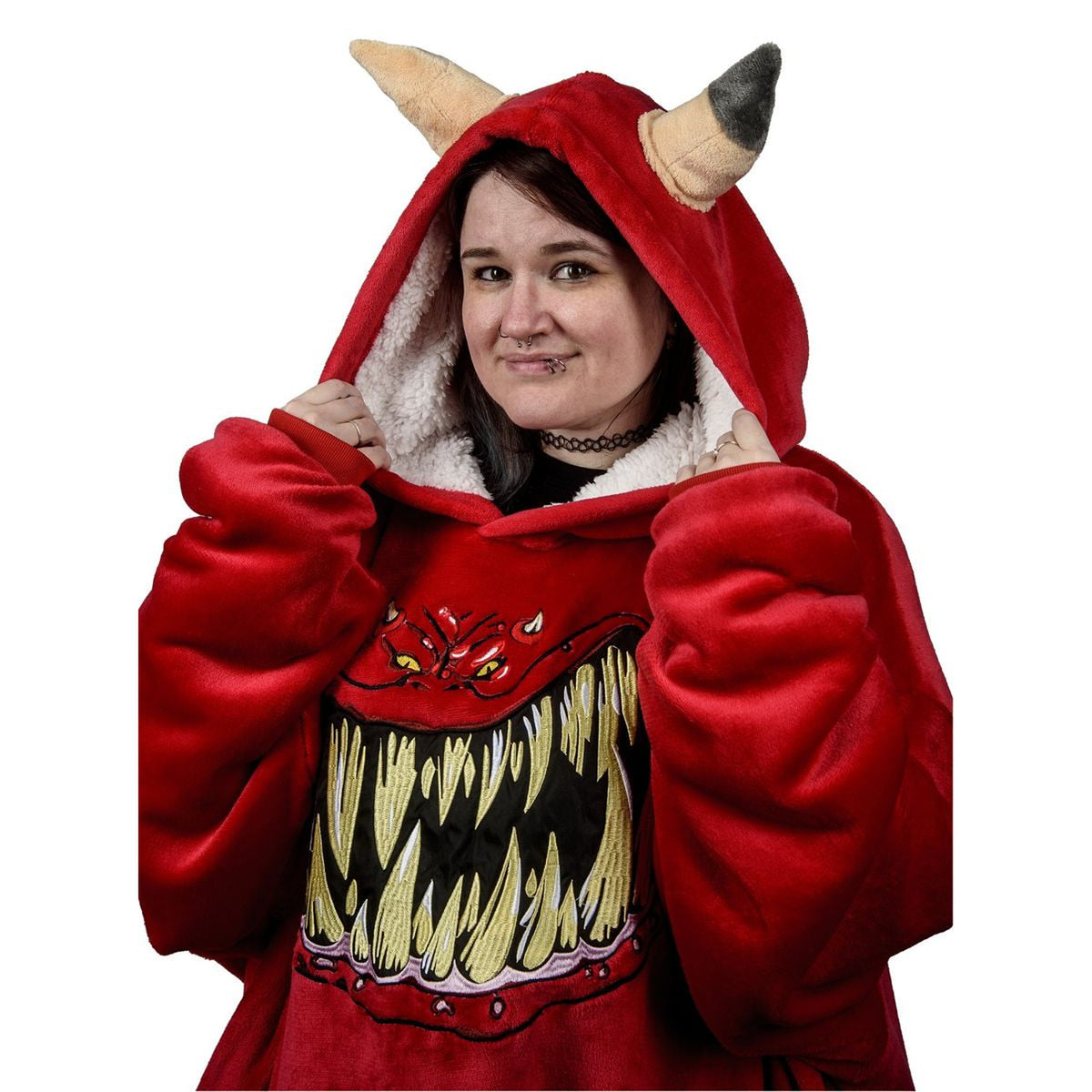 Image produit Warhammer 40 000 - Sweat à capuche oversize Squig rouge