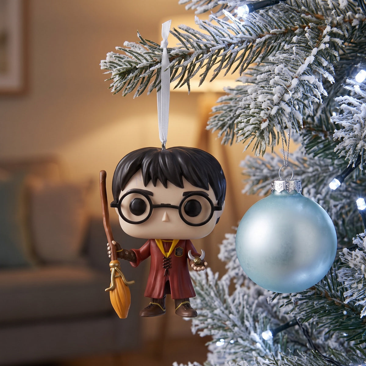 Productafbeelding Harry Potter - Harry met bezem kerstboomdecoratie