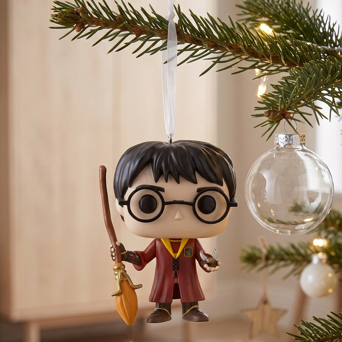 Productafbeelding Harry Potter - Harry met bezem kerstboomdecoratie