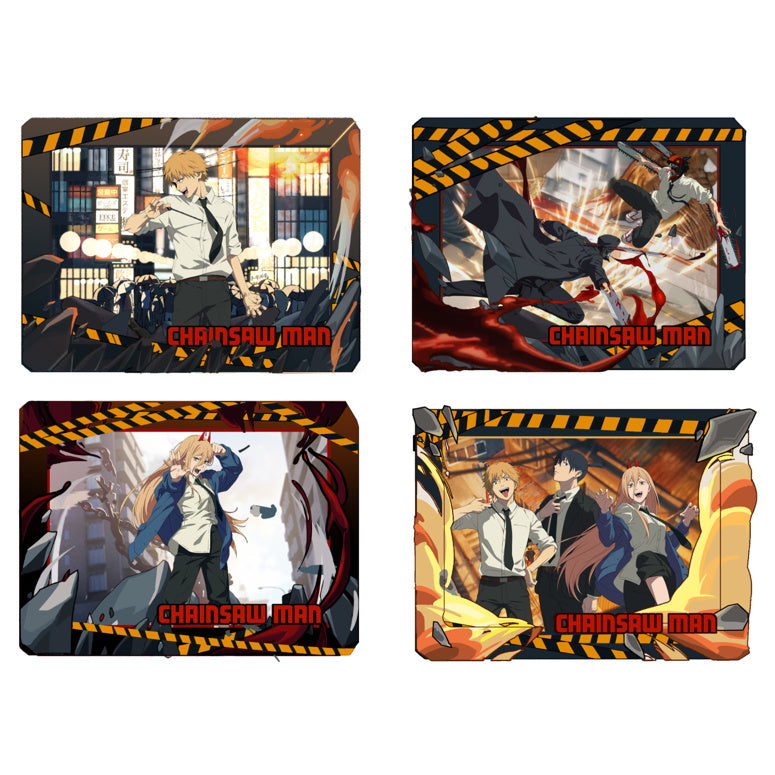 Produktbild Chainsaw Man - Devil Hunting Wooden Gallery 3D Mystery Holzbild 4er Display