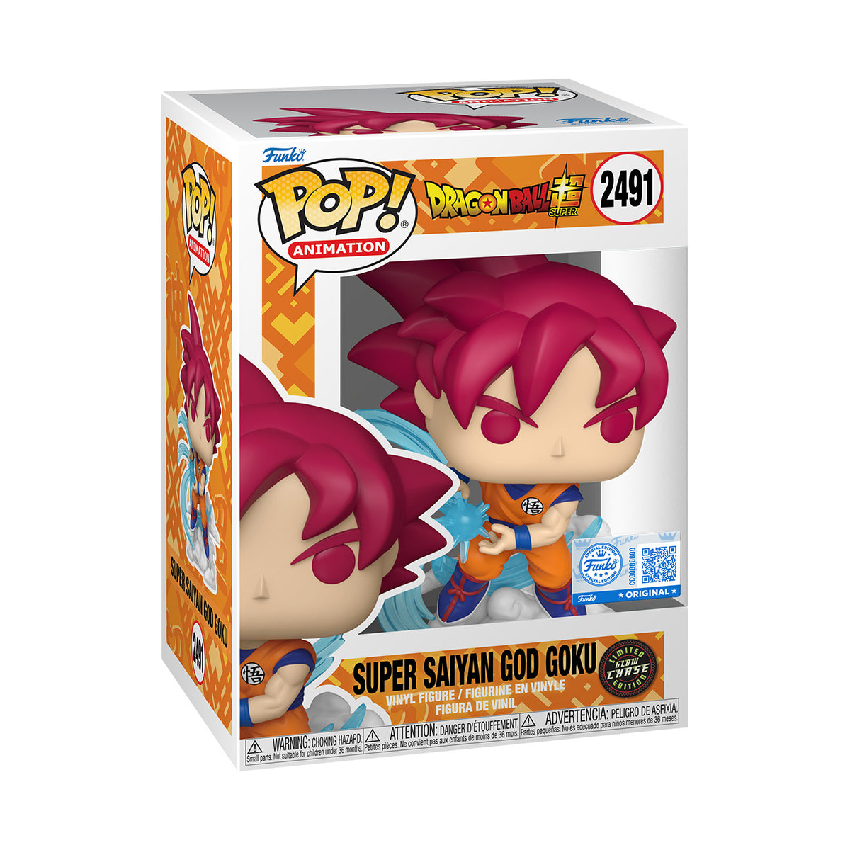 Image produit Dragon Ball Super - Figurine Funko Pop! Goku Super Saiyan God exclusive